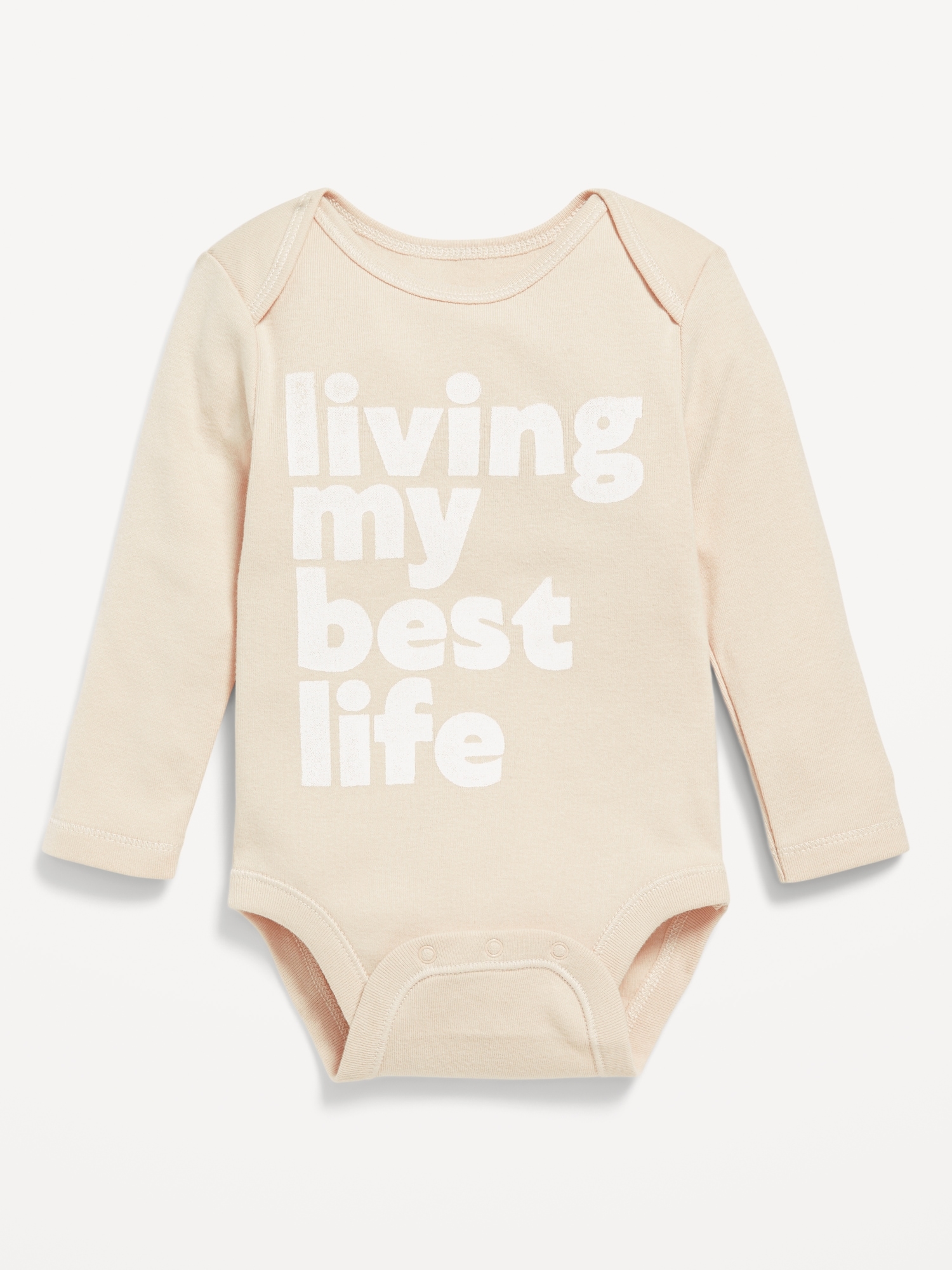 Unisex Long-Sleeve Graphic Bodysuit for Baby