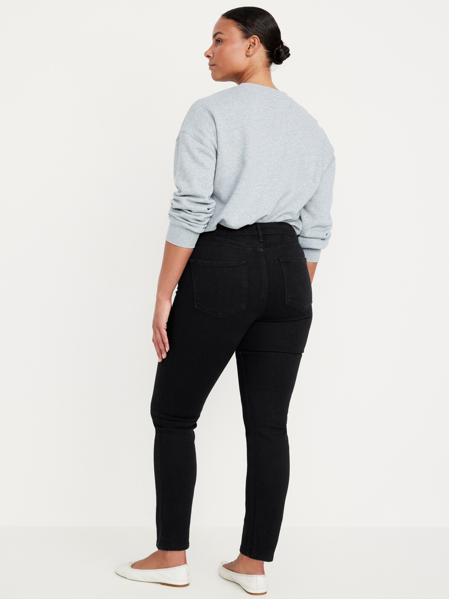 Женские джинсы Old Navy High-Waisted Wow Straight Ankle, цвет: Чёрный — фото 5