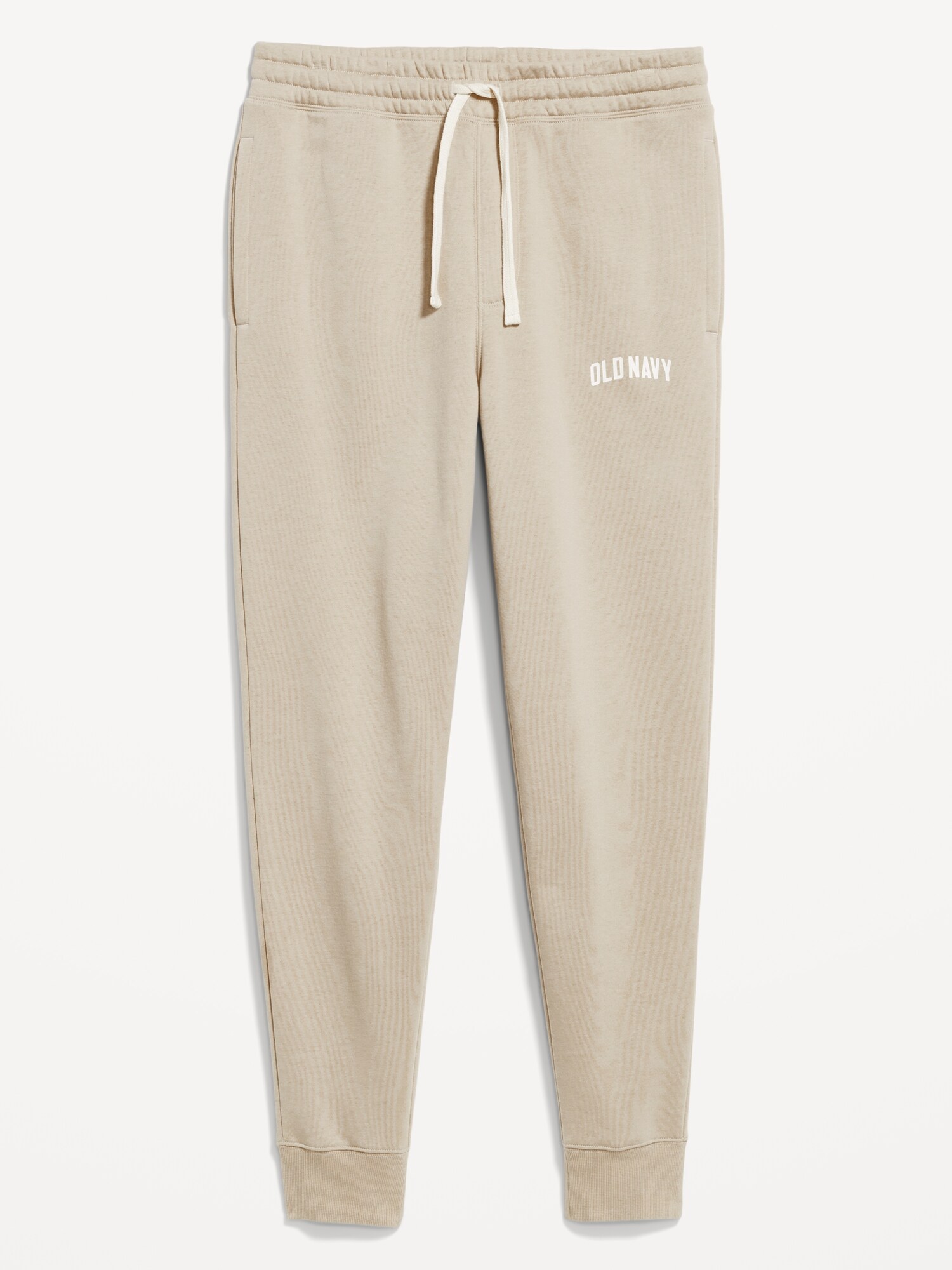 Мужские брюки Old Navy Logo Tapered Jogger Sweatpants, цвет: Серо-бежевый — фото 3