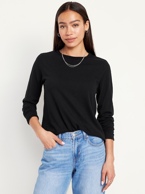 EveryWear Long-Sleeve T-Shirt - Black Jack
