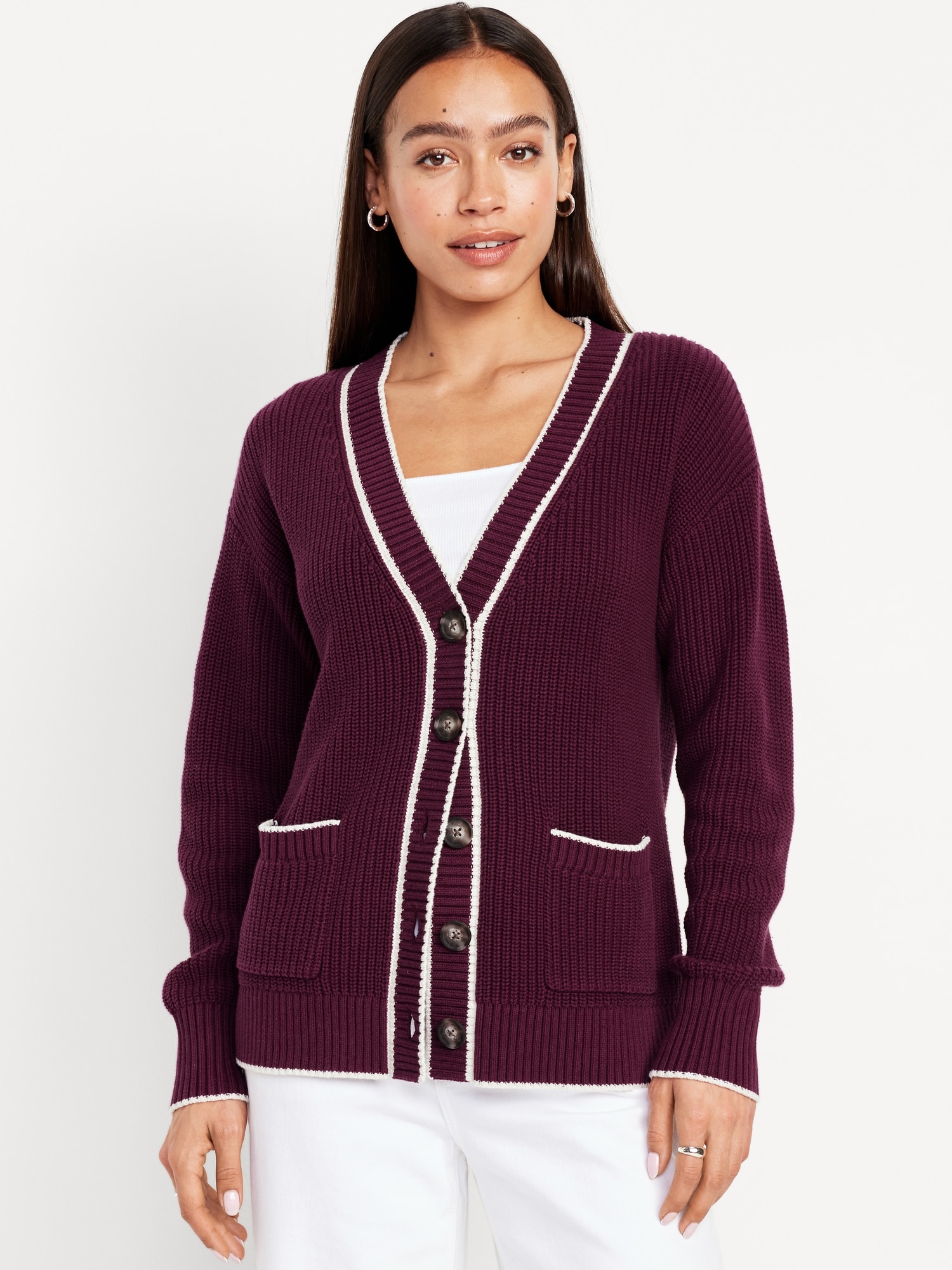 Relaxed Cardigan Sweater