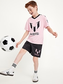 View large product image 5 of 6. Messi™ Above Knee Mesh Shorts for Boys