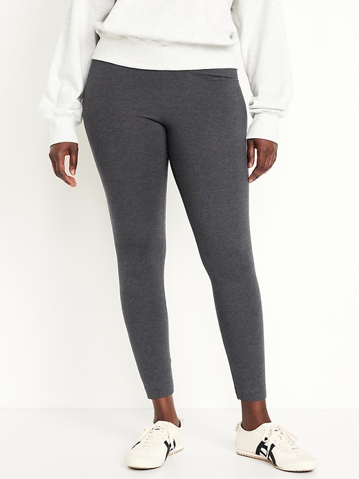 Image number 5 showing, Mid-Rise Jersey Crop Legging