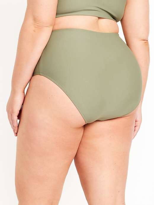 Image number 8 showing, High-Waisted French-Cut Bikini Swim Bottoms