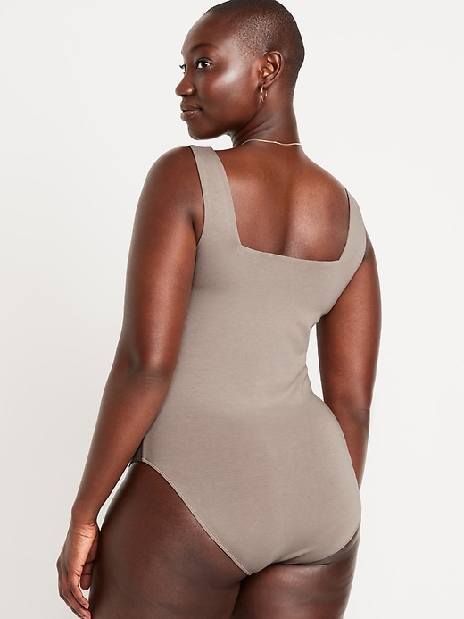 Image number 6 showing, Square-Neck Tank Top Bodysuit