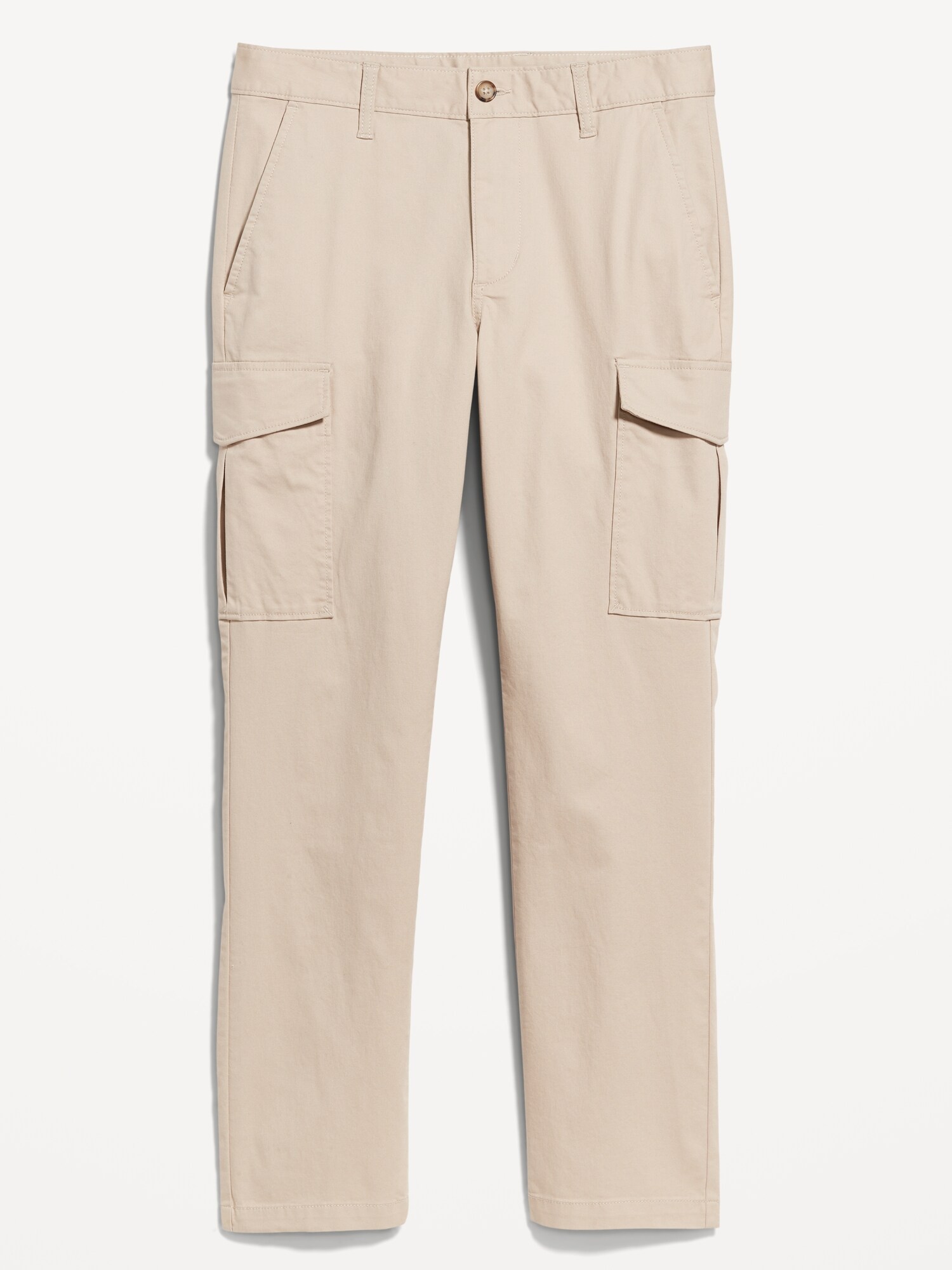 Мужские брюки Old Navy Straight Refined Tailored Cargo, цвет: Бежевый — фото 4