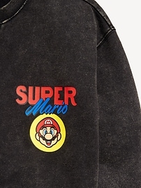 View large product image 4 of 4. Super Mario™ Over-Sized Gender-Neutral Sweatshirt for Kids