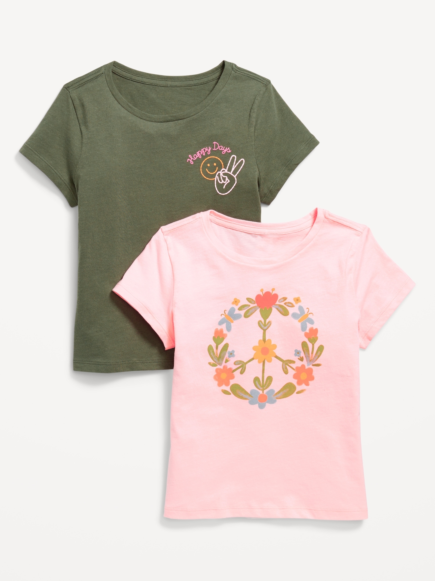 Short-Sleeve Graphic T-Shirt 2-Pack for Girls