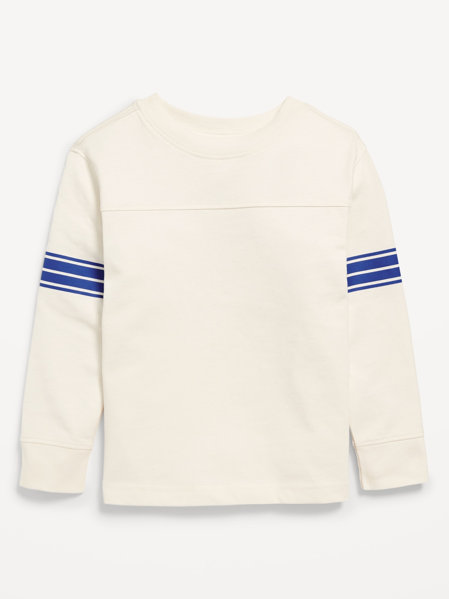 Oversized Long-Sleeve Striped T-Shirt for Toddler Boys