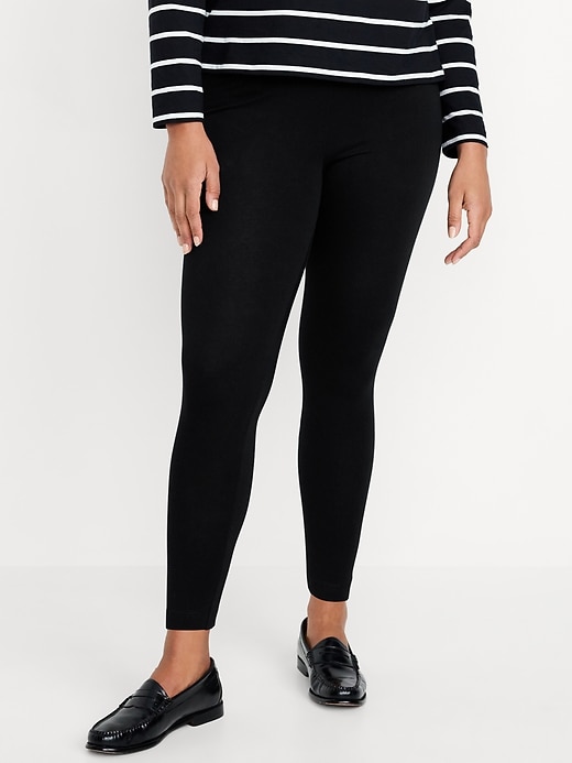 Image number 5 showing, Mid-Rise Jersey Crop Legging