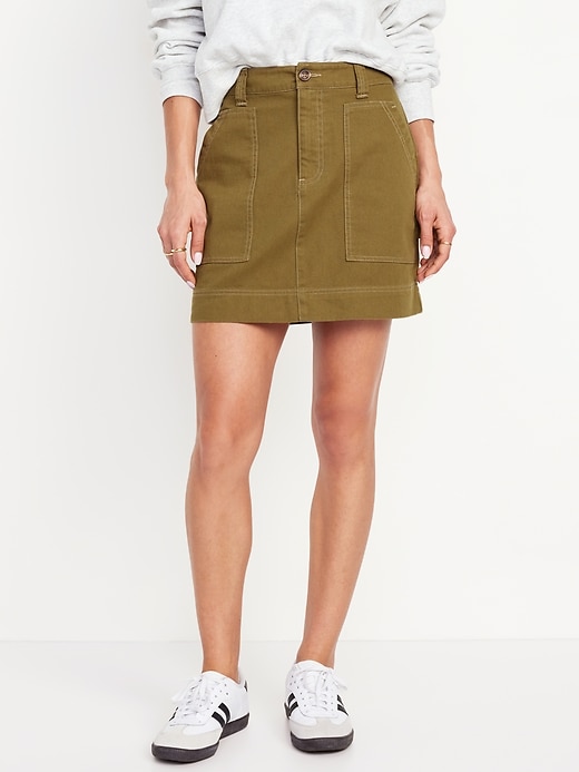 Image number 1 showing, Utility Mini Skirt