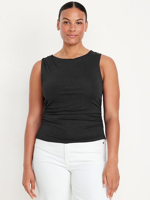 Image number 5 showing, Sleeveless Double-Layer Top