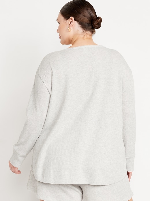 Image number 8 showing, Waffle Lounge Long-Sleeve Top