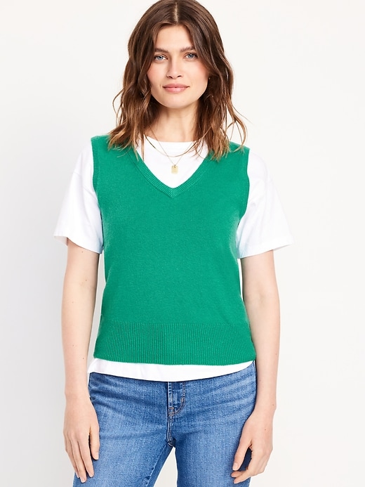 Image number 1 showing, SoSoft V-Neck Layering Vest