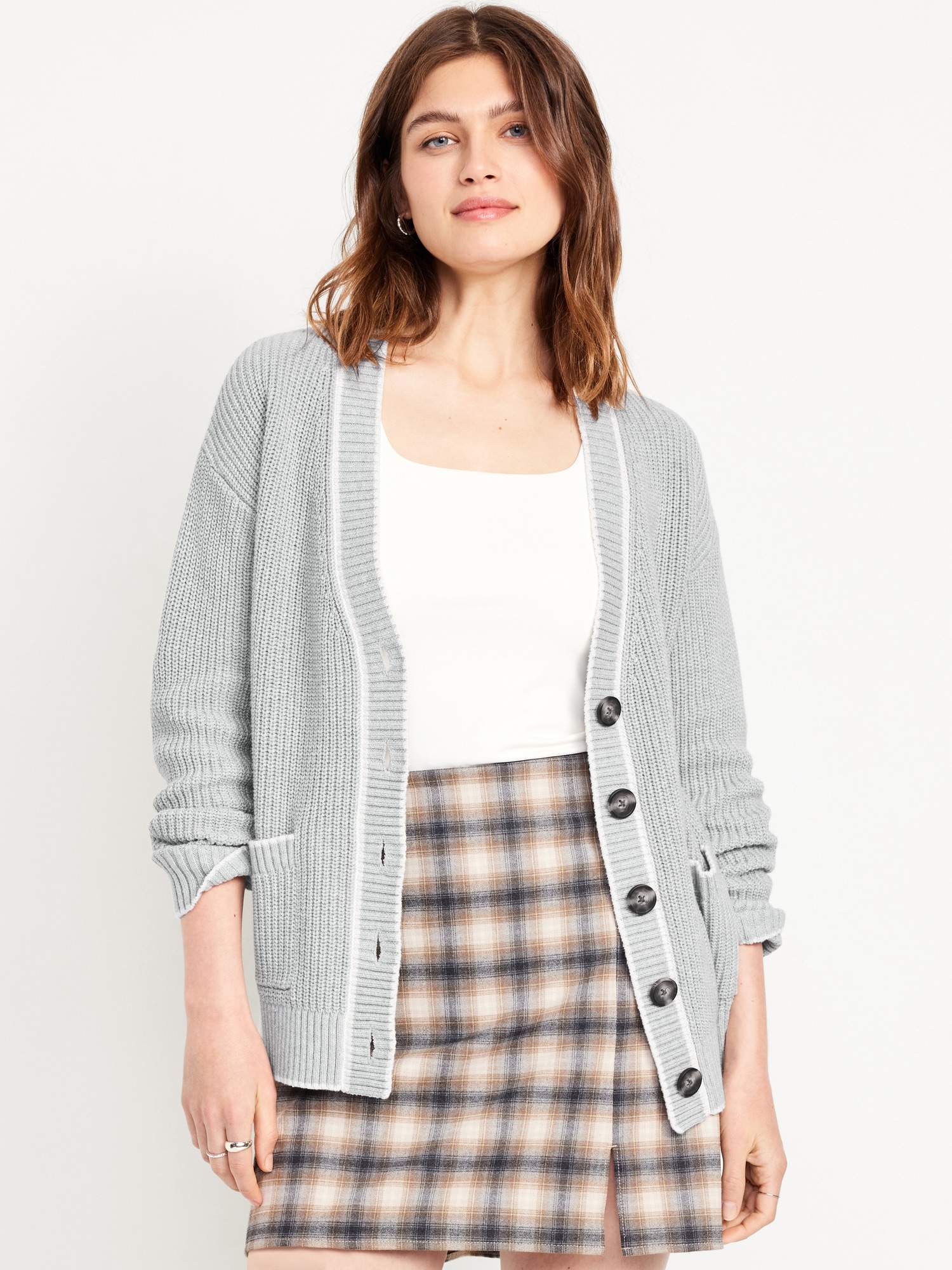 Relaxed Cardigan Sweater