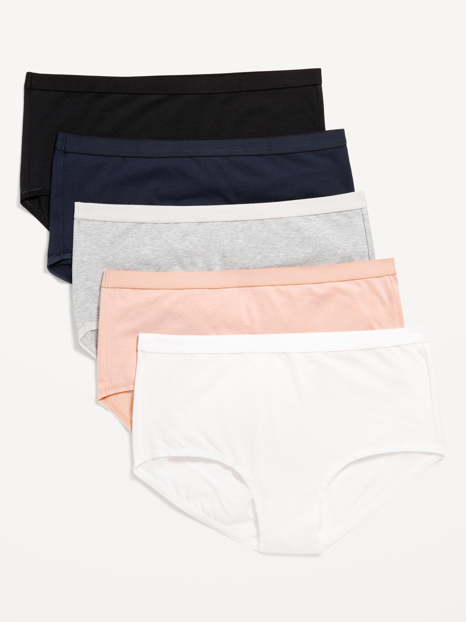 High-Waisted Everyday Cotton Underwear  5-Pack
