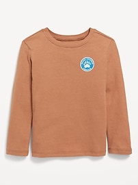 Image number 1 showing, Long-Sleeve Graphic T-Shirt for Toddler Boys