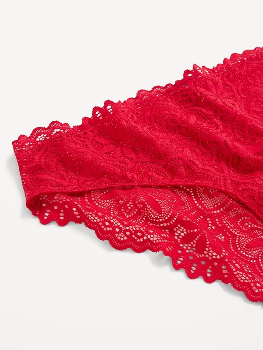 Image number 3 showing, Mid-Rise Lace Bikini Underwear