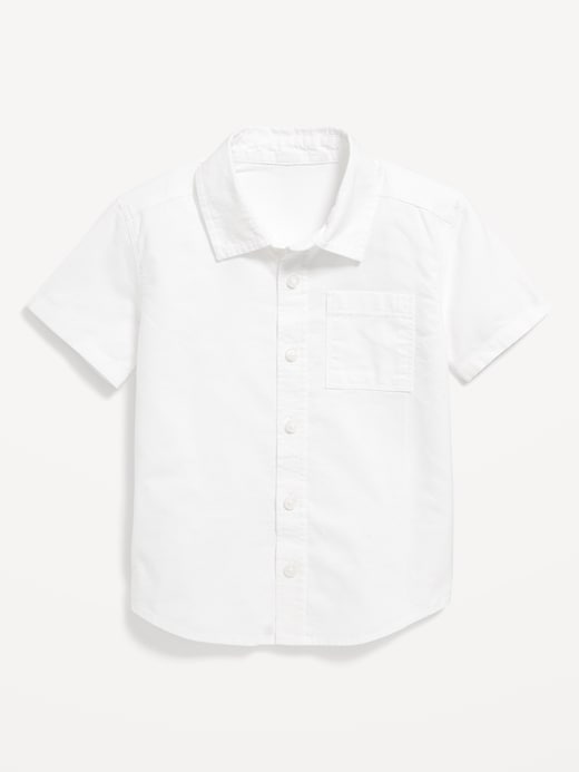 View large product image 1 of 3. Short-Sleeve Oxford Shirt for Toddler Boys