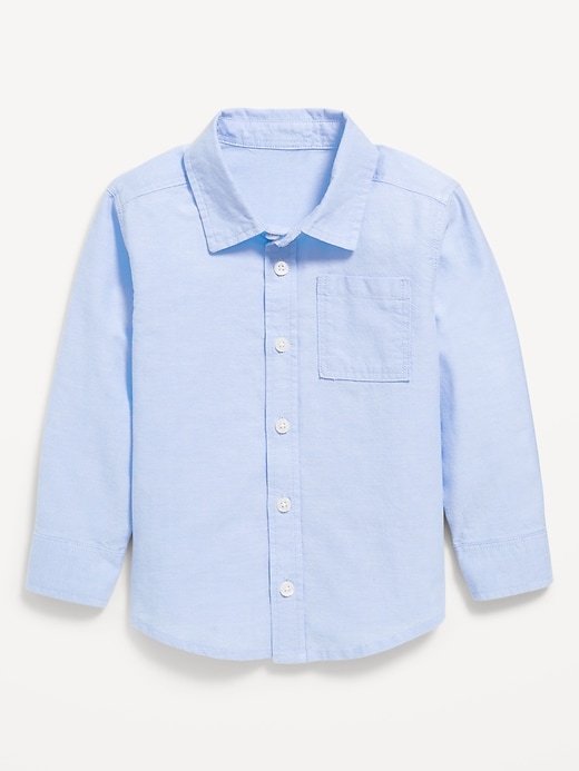 View large product image 1 of 2. Long-Sleeve Oxford Shirt for Toddler Boys