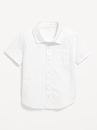 Image number 1 showing, Short-Sleeve Oxford Shirt for Toddler Boys
