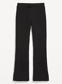 View large product image 4 of 5. Plush High-Waisted Ribbed Flare Pants for Girls
