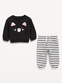 View large product image 3 of 3. Crew-Neck Critter Sweatshirt and Jogger Pants Set for Baby