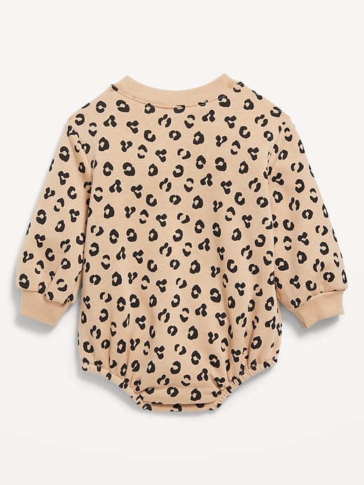 View large product image 2 of 3. Printed Long-Sleeve One-Piece Romper for Baby