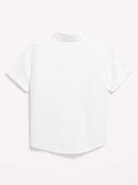 Image number 2 showing, Short-Sleeve Oxford Shirt for Toddler Boys