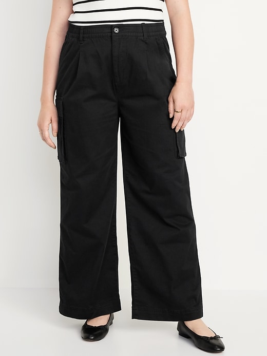Image number 4 showing, Extra High-Waisted Super Wide-Leg Cargo Pants