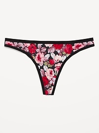 View large product image 4 of 8. Low-Rise Everyday Cotton Thong