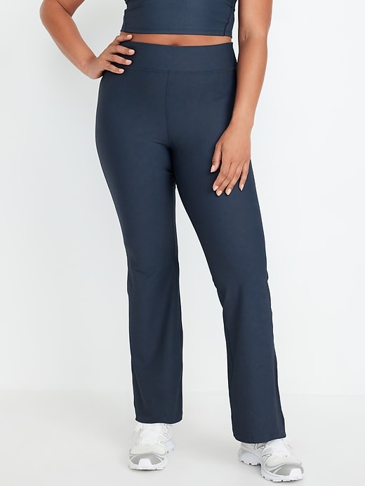 Image number 4 showing, Extra High-Waisted PowerSoft Ribbed Flare Leggings