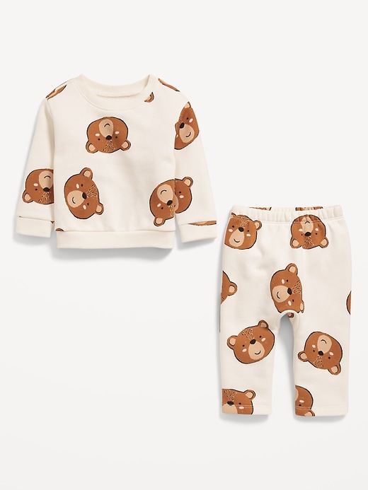 View large product image 2 of 3. Crew-Neck Sweatshirt and Sweatpants Set for Baby