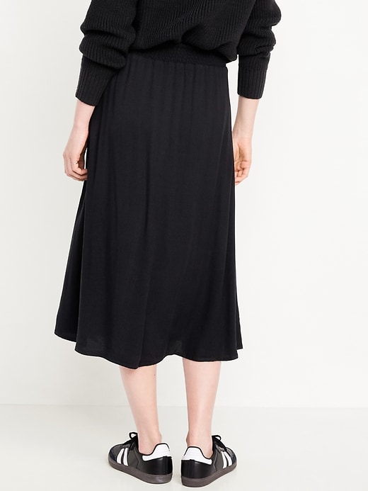 Image number 2 showing, Smocked-Waist Midi Skirt