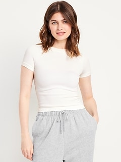 Exhale Seamless Fitted Rib T-Shirt