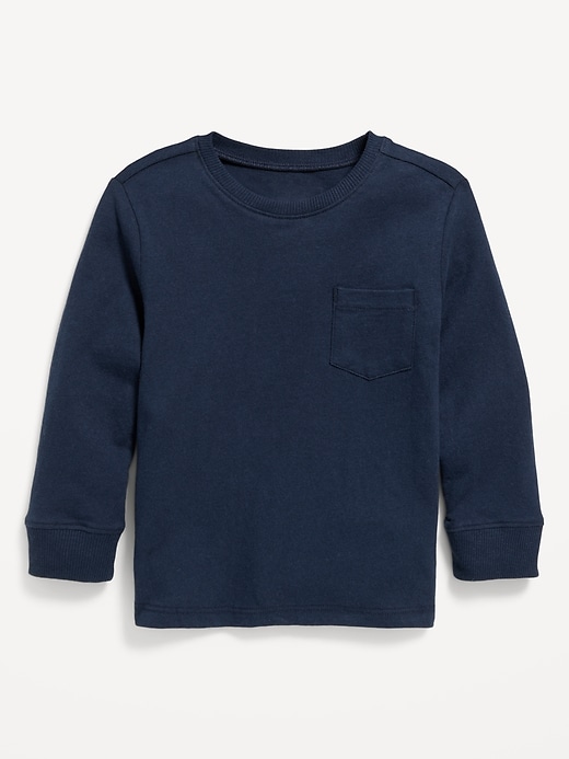 View large product image 1 of 2. Long-Sleeve Pocket T-Shirt for Toddler Boys