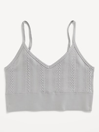 View large product image 4 of 8. Seamless Longline Bralette