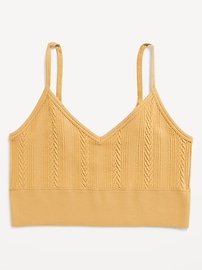 View large product image 4 of 8. Seamless Longline Bralette