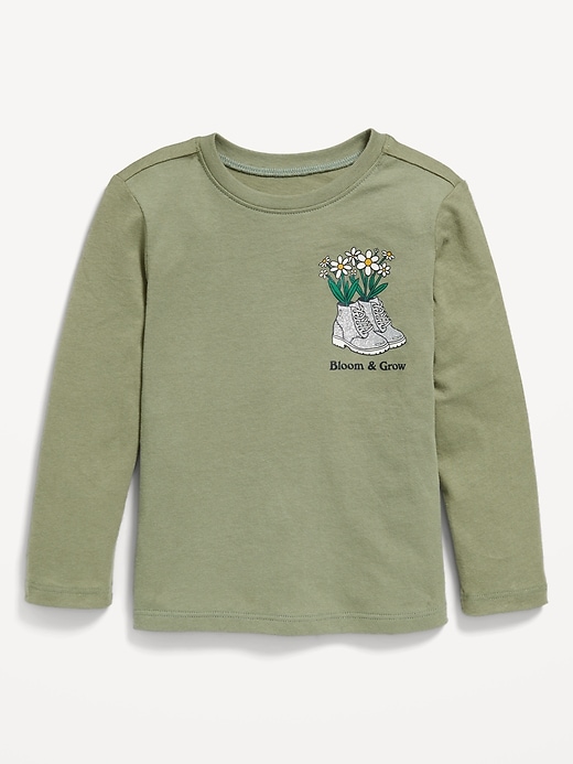 View large product image 1 of 1. Long-Sleeve Graphic T-Shirt for Toddler Girls