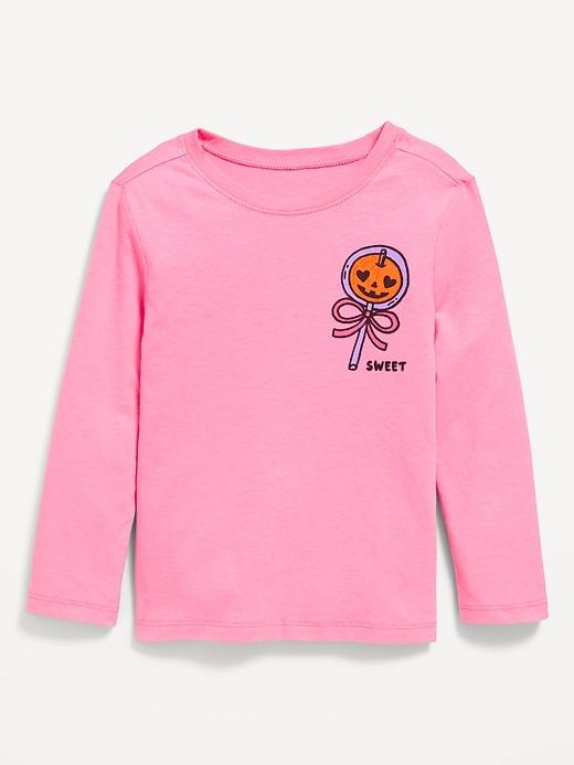 View large product image 1 of 1. Long-Sleeve Graphic T-Shirt for Toddler Girls