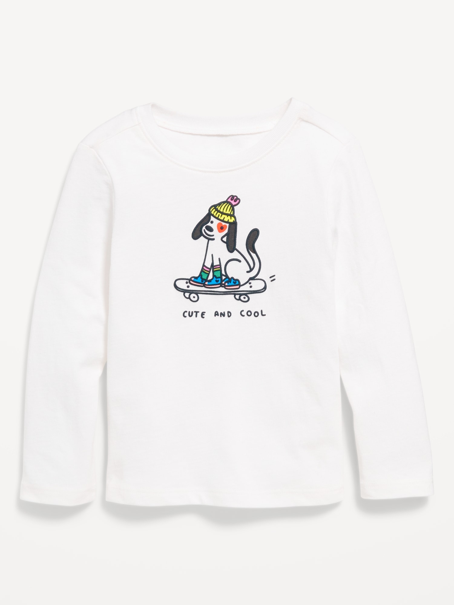 Long-Sleeve Graphic T-Shirt for Toddler Girls