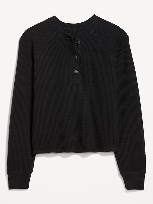 Image number 4 showing, Cozy Thermal-Knit Henley