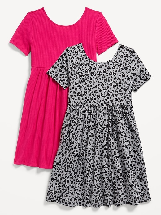 View large product image 1 of 1. Fit and Flare Dress 2-Pack for Girls