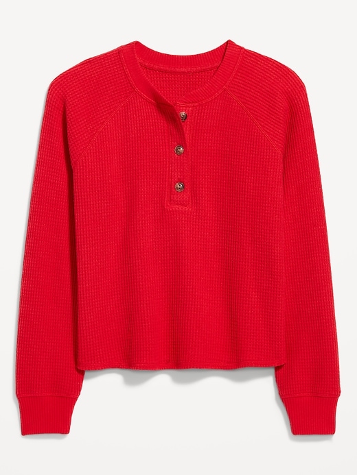 Image number 4 showing, Cozy Thermal-Knit Henley