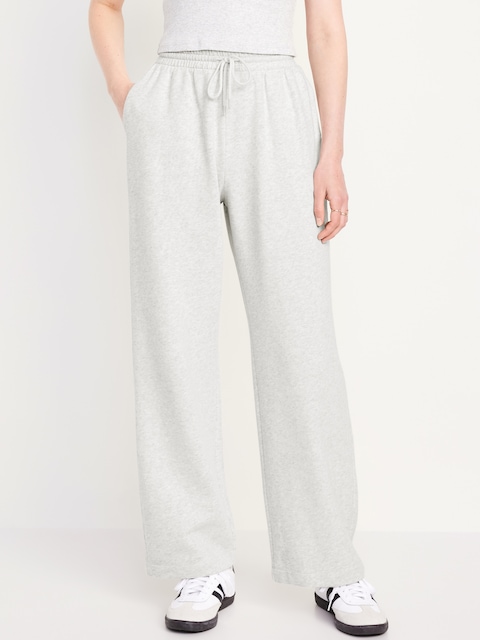 Extra High-Waisted SoComfy Wide-Leg Sweatpants - Light Heather Gray