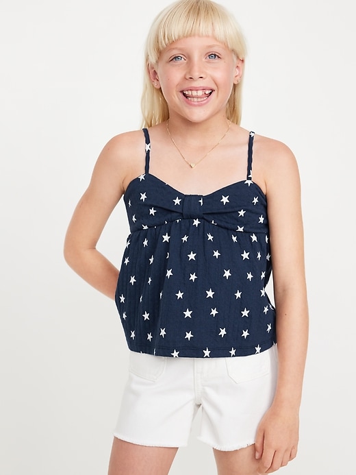 View large product image 1 of 3. Printed Bow Tank Top for Girls