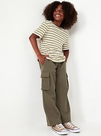 View large product image 3 of 4. Straight Leg Fleece Cargo Sweatpants for Boys