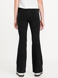 Image number 2 showing, High-Waisted PowerChill Side-Ruched Flared Leggings for Girls
