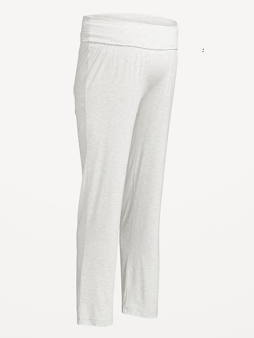 Image number 6 showing, Maternity Rollover Waist Pajama Pants