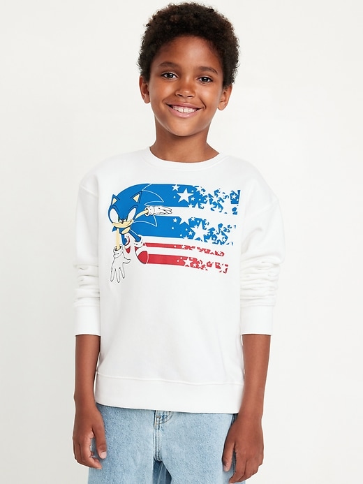 View large product image 1 of 3. Sonic The Hedgehog™ Gender-Neutral Crew-Neck Sweatshirt for Kids